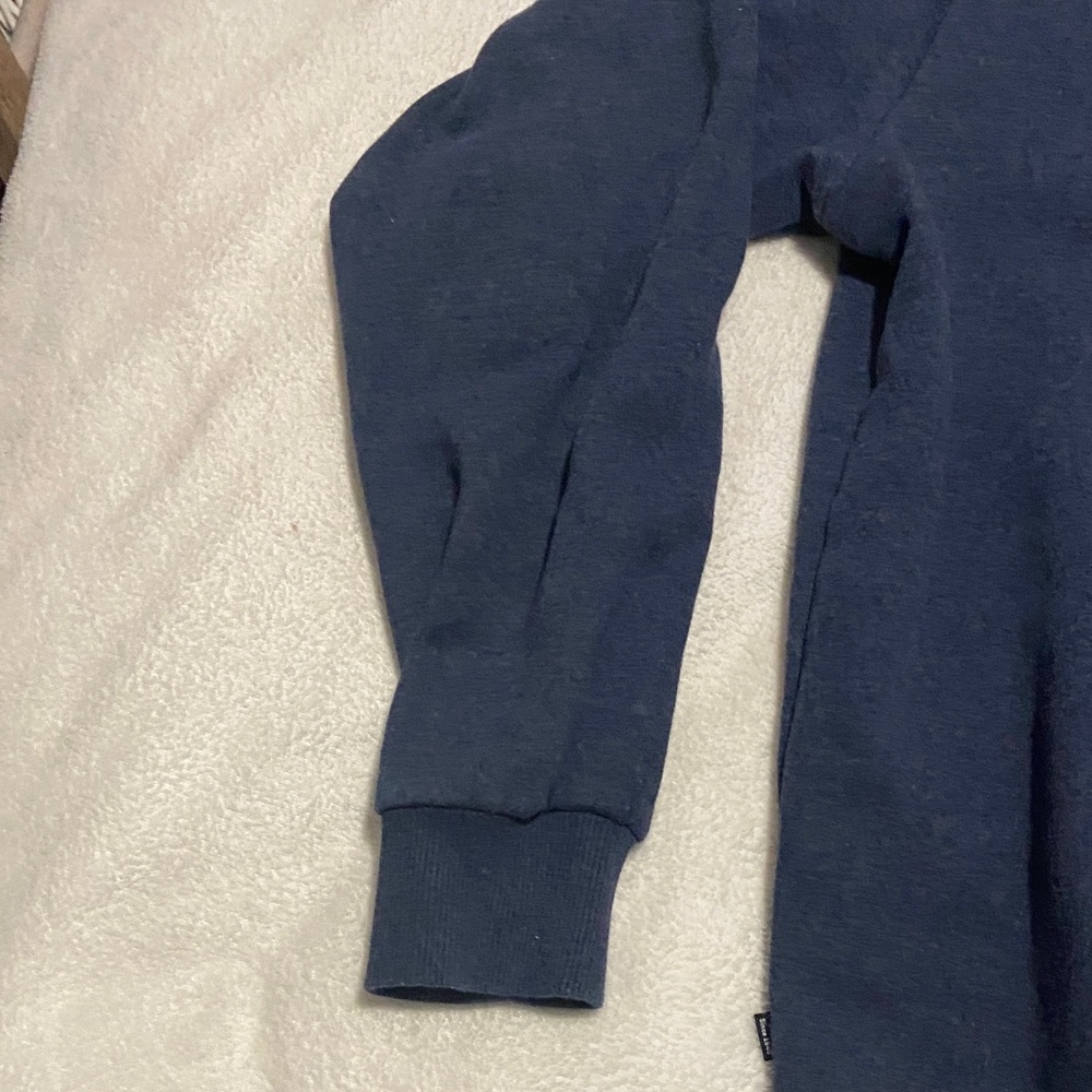 Puma Men's Navy Crewneck Hoodie with White Logo - Picture 8 of 10
